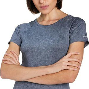 Columbia Women's Peak To Point II SS Tee (Nocturnal Heather, Medium)